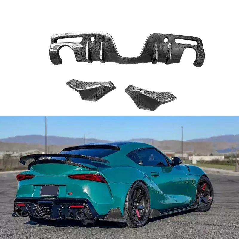 

Carbon fiber rear lip AG rear spoiler rear lip rear shovel rear wrap corner for Toyota Supra A90 A91 2019