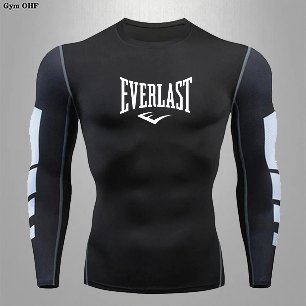 Men's Sports Tight Long-Sleeve Top Gym Training Running Breathable Elastic Athletic Wear view 4