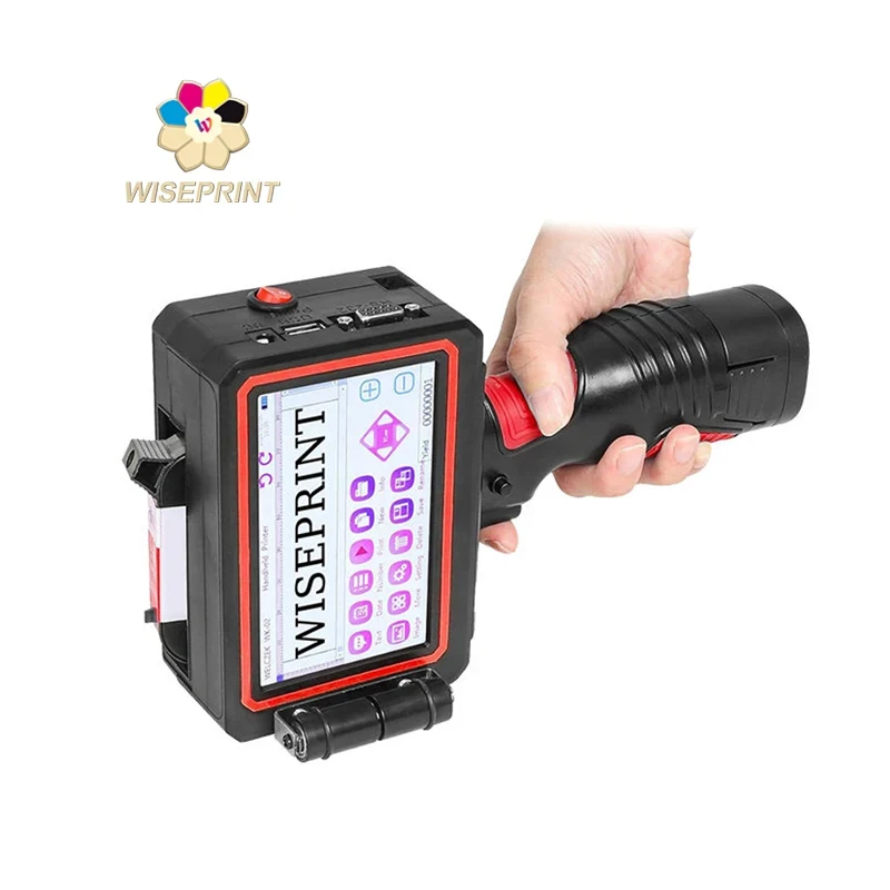 

Wiseprint 25.4Mm Smart Portable HP-WP500 Handheld Carton Box Label Inkjet Colour Printer Machine 600Dpi