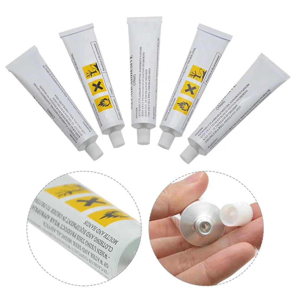 30/60ml PVC Glue Tape Repair Patch Glue Kit Adhesive For Swimming Inflatable Air Bed Pools Repairing Boat Inflatable Toy Kayak