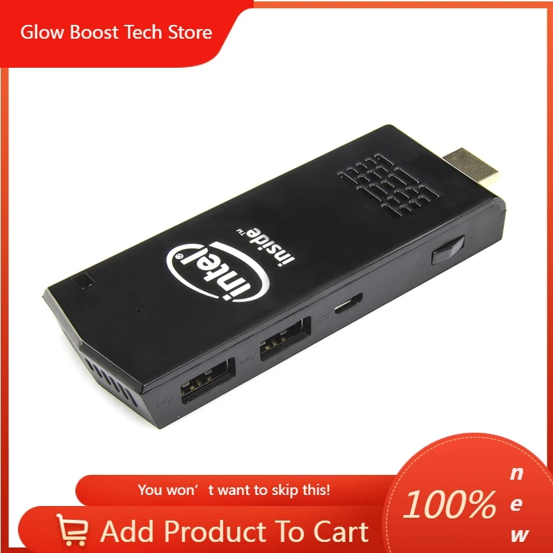 

NYIntel W5 pro Mini PC Computer Stick with Windows 10 Atom Z8350 RAM 2GB eMMC 32GB Bluetooth 4.0 Built-in Fan