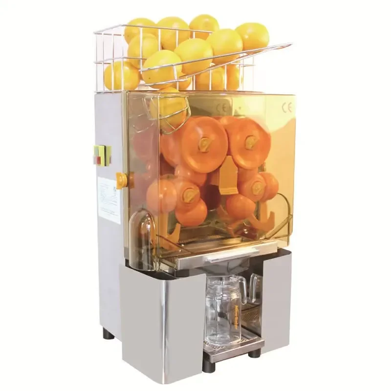 120W Commercial Fruit Vegetable Juicer Auto Feed Orange Juicer Machine Lemon Juicer Machine Efficient Juice Extractor