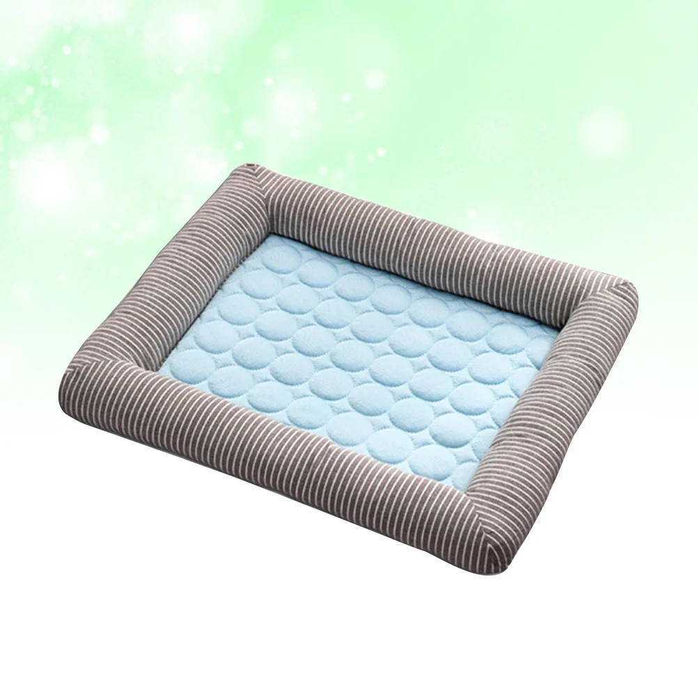 الصيف بارد وسادة الحيوانات الأليفة للقطط الكلاب الأزرق م 54x43 سنتيمتر دائم قابل للغسل اللعب منطقة الراحة ديكور المنزل وسادة الحيوانات الأليفة وسادة الكلب