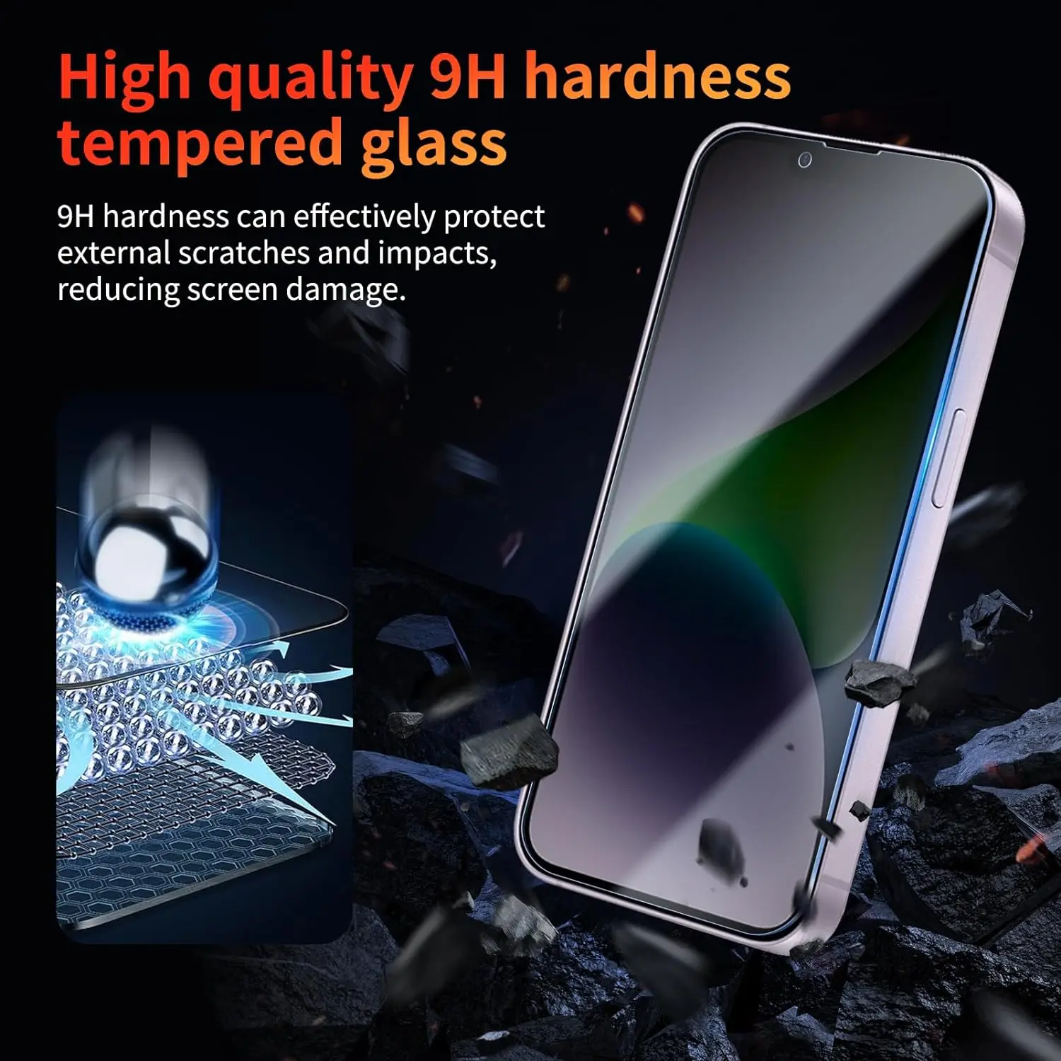

3Pcs 9H Anti Spy Tempered Glass For iPhone 17 Pro Max 17 Air Privacy Screen Protector Film