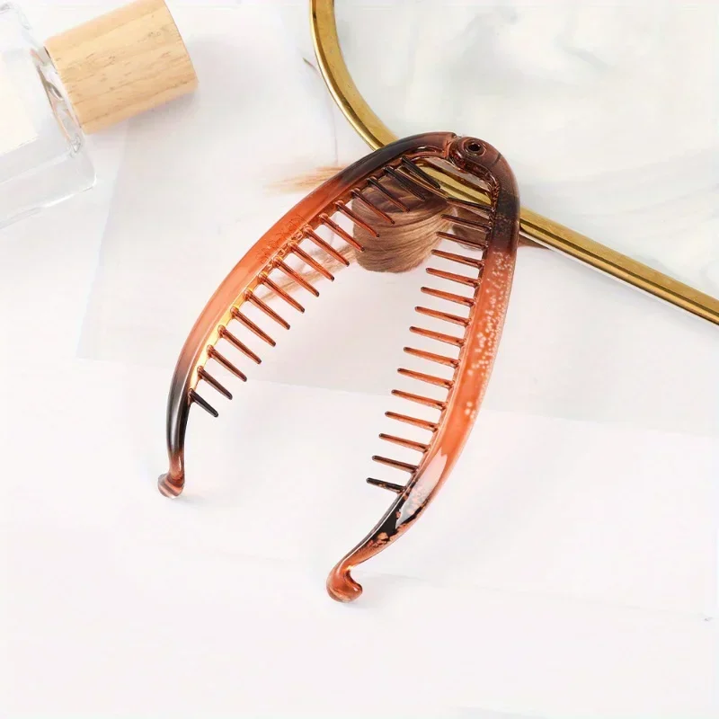 1/4 Stück moderne Fischschwanz-Haarnadel, Kunststoff-Styling-Haarschmuck für den täglichen Gebrauch, Weihnachten, Halloween, Party, Geschenk – Detail 11