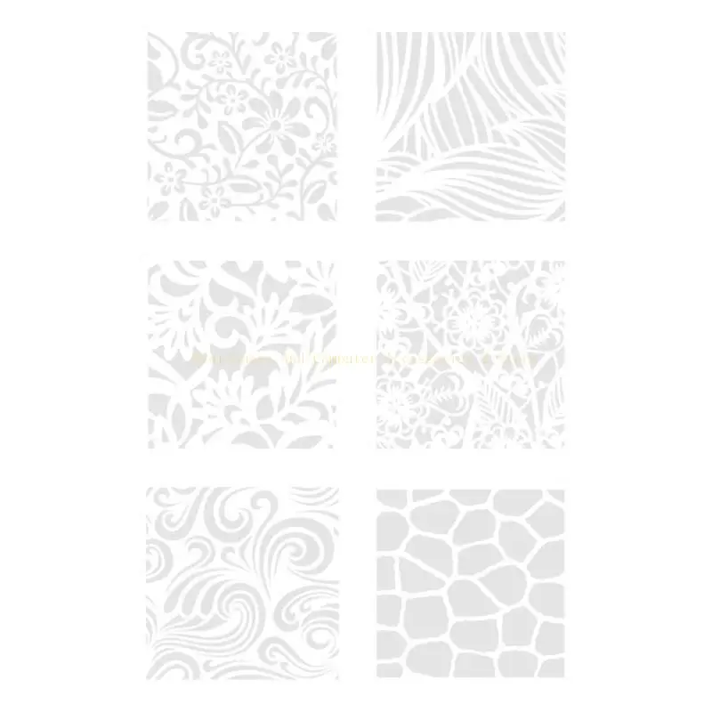 6 PCs estênceis borboleta Flores estênceis estênceis