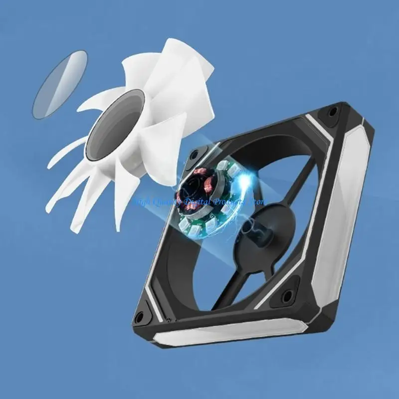 

U2JE 120mm PWM PC Computer for Case Cooling Fan Adjust ARGB Led 12cm Quiet Ventilador DC12V Fan Adjust Speed