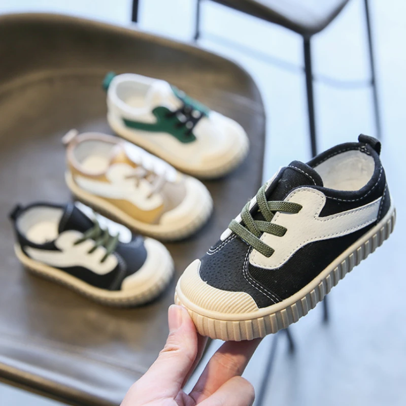 Neonate ragazzi scarpe di tela 2021 autunno neonato scarpe da bambino fondo morbido antiscivolo bambini Casual scarpe Anti-calcio scarpe da