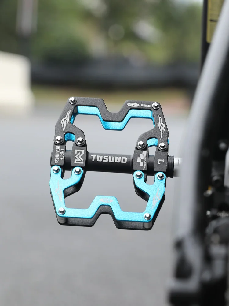 AliExpress TOSUOD Bicycle Pedals Ultralight Anti Slip Aluminum Alloy Waterproof Road Mtb Bike Personality Widen Pedal Cycling Accessories