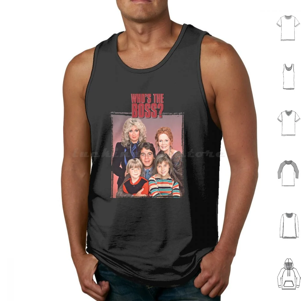 Who's The Tank Tops Print Cotton Whos The Tony Danza Judith Light Danny Pintauro Alyssa Katherine Helmond Bloom