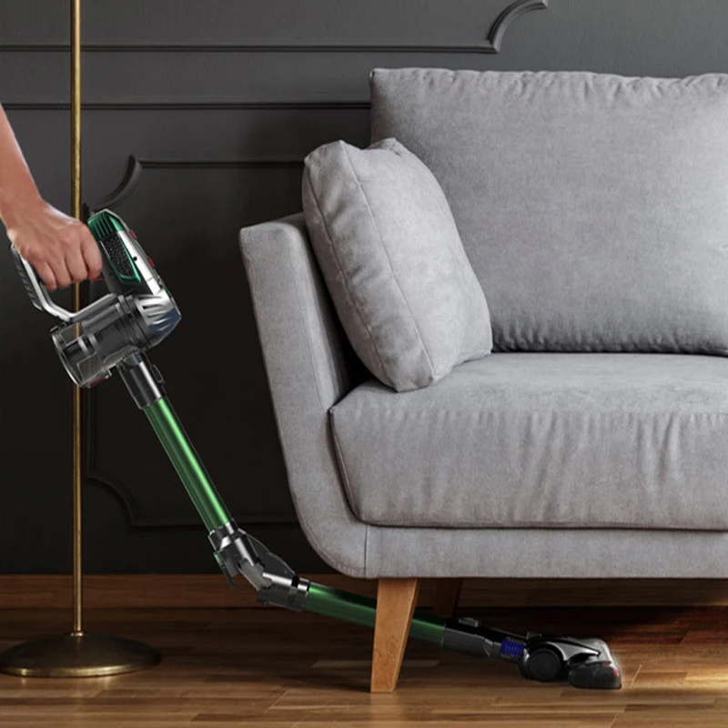 مكنسة كهربائية محمولة لاسلكية 15kPa شفط قوي بطارية قابلة للإزالة إضاءة LED 40 دقيقة وقت التشغيل منظف أرضيات المنزل