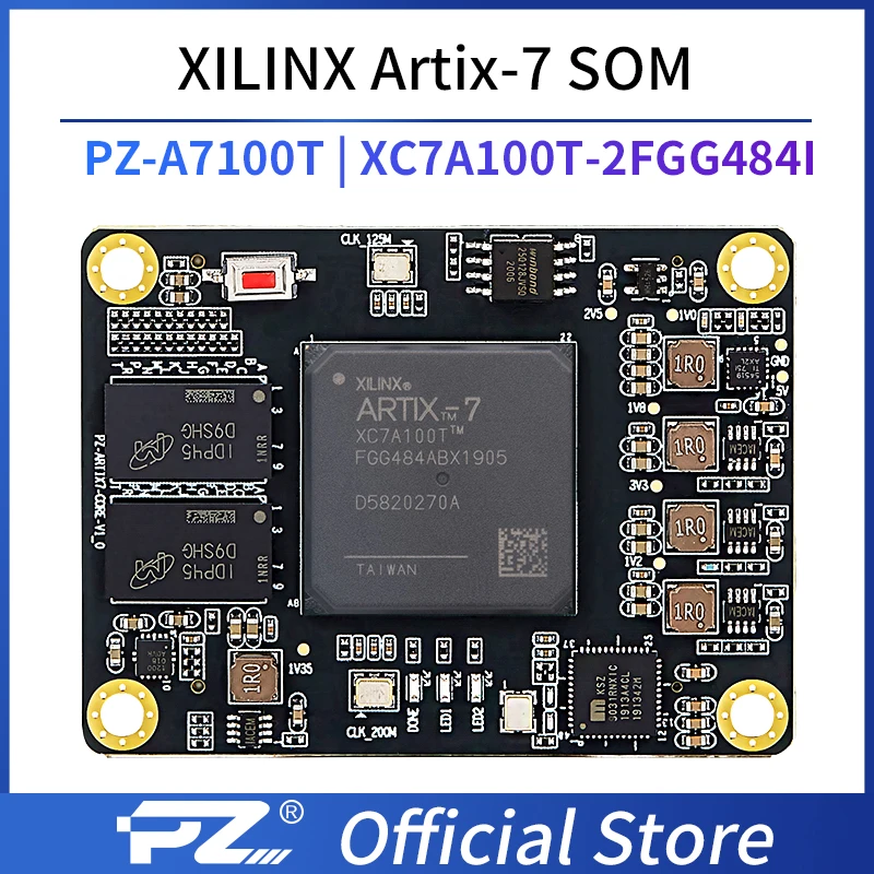 

Puzhi PZ-A7100T-SOM Xilinx SoC Artix-7 XC7A100T FPGA Core Board Industrial Grade System on Module