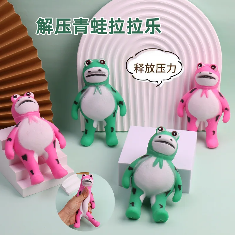 Anti-Stress Toy Frog Creative Decompression Pack Sand Stress Relief Hand Pinch Cartoon Toy Gift Prop J55