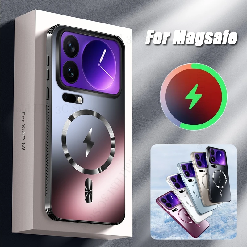 

For Xiaomi 17 Pro Max Cooling Heat Dissipation Magnetic Case For Xiaomi 15 Ultra 15S 14 Pro For Magsafe Wireless Charging Cover