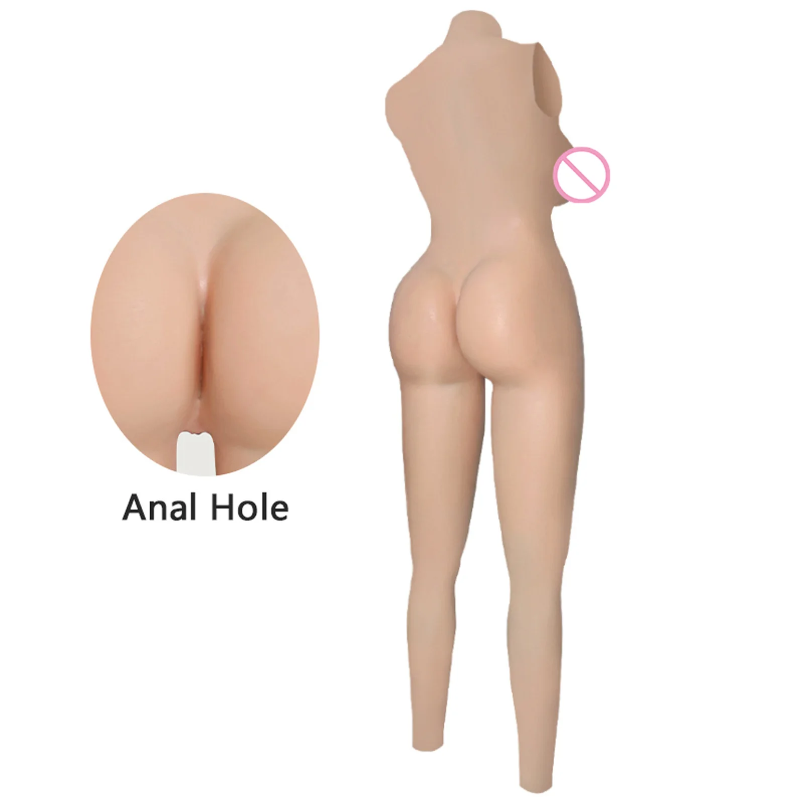 Roanyer G Cup Bodysuit with East West Shape and Anal Hole for Crossdresser Cosplay Full Cover Bodysuit