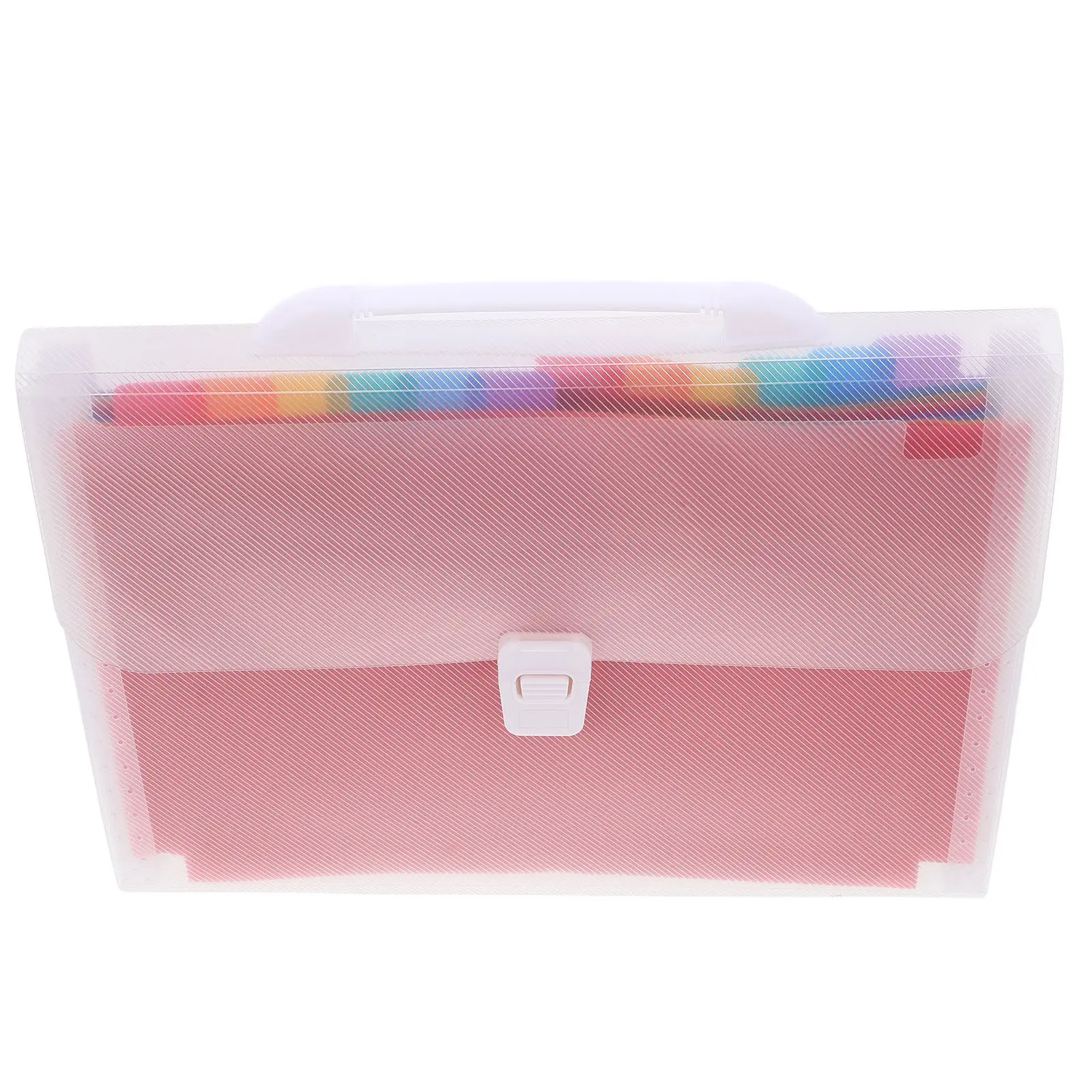 Expanding File Folder Organizer PVC Document Folder with Multiple Pockets for Bills Receipts Change Office Paper Storage