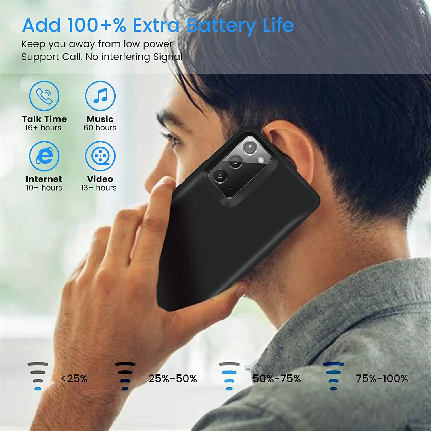 For Samsung Galaxy Note 20 Ultra battery charger case Slim External power bank For Galaxy Note 20 TPU shockproof Charging cover
