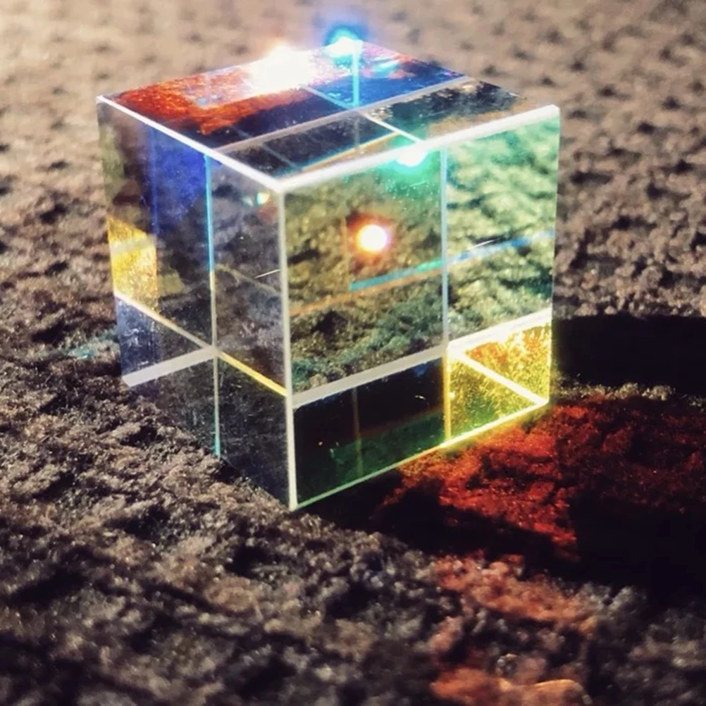 M Size Optical Glass Rgb Cube for Science Education Decorations and Kids Intelligence Development Optical X-Cube