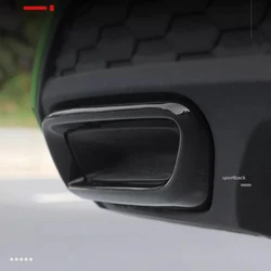 Punte di scarico nere luminose per Audi A3 8Y silenziatore coda di scarico pezzo decorativo coda a3 8y 2021-2024 accessori auto