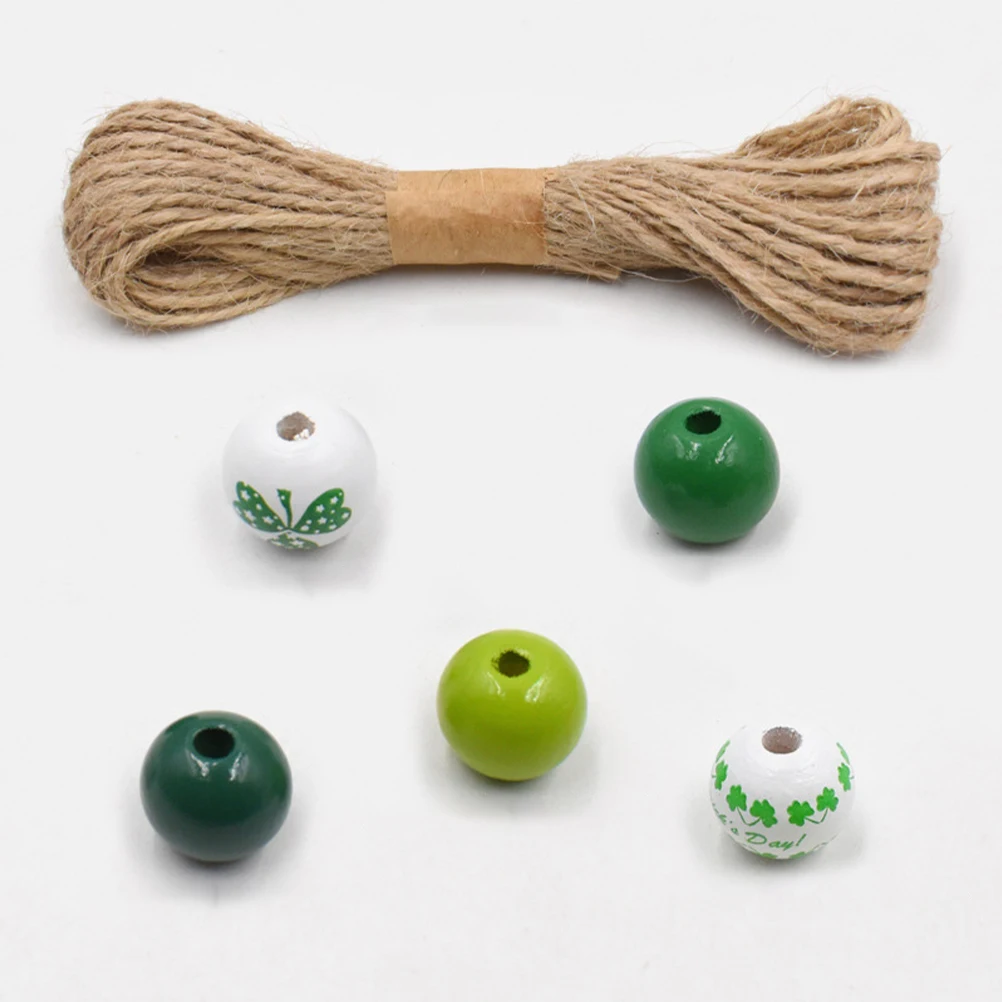 

DIY Wooden Bead String Geometric Beads for Jewelry Making Crafting Hemp Rope Crafts