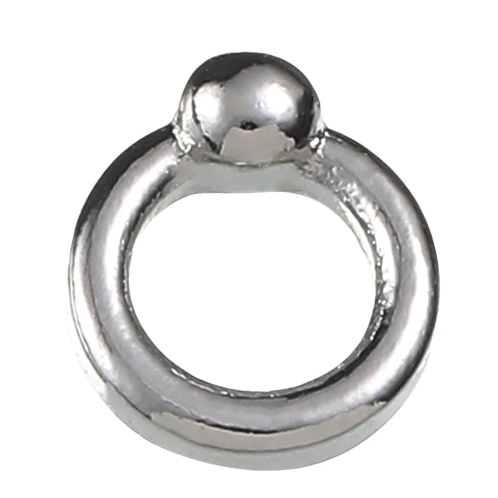 30PCS 3D Metal Circular Ring Nail Art Charm Annulus Accessories Parts For Retro Nails Decoration Manicure Deco Supplies Material