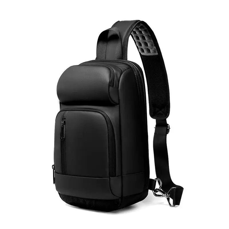 Multifunction Large Capacity Men's Chest Bag Waterproof Male Crossbody Sling Pack Travel Shoulder Bag With USB Charging Bolsas