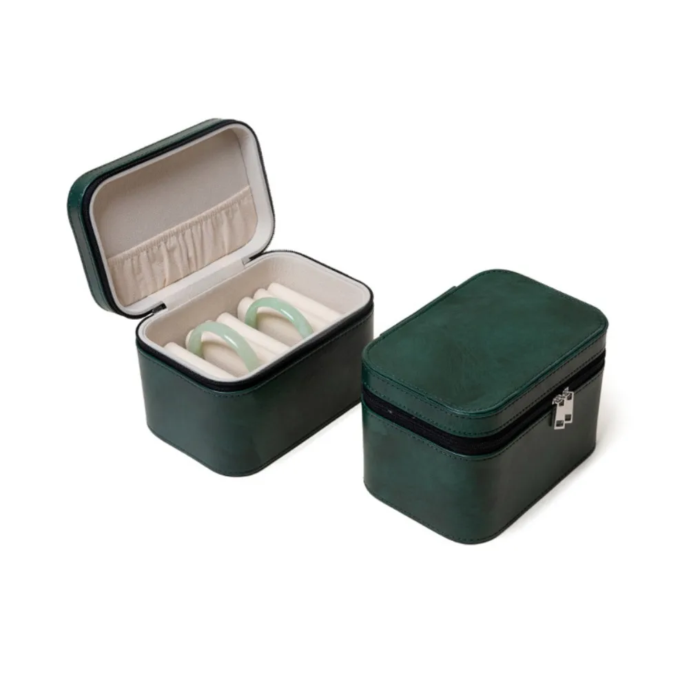 

PU Leather Bracelet Display Box Velvet Inner Rings Necklace Jewelry Storage Boxes Organizer Holder Bracelet Carrying Case