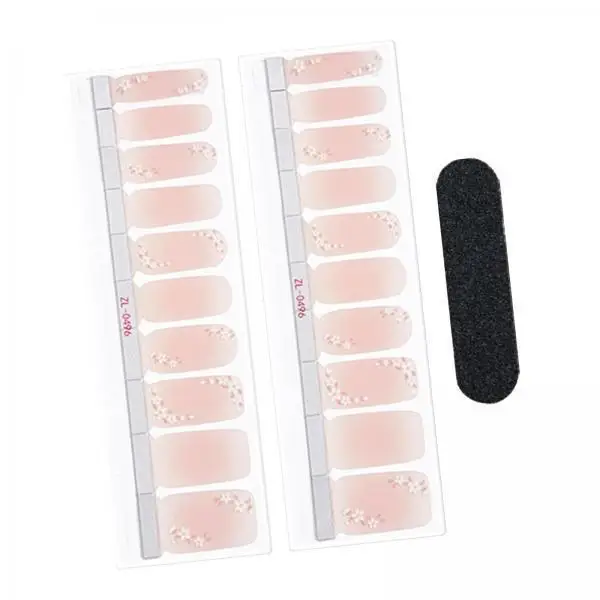

Gel Nail Wraps Luxury Nail Accessories Semi-cured Strips Full Cover Stickers for Easy DIY Nail Art
