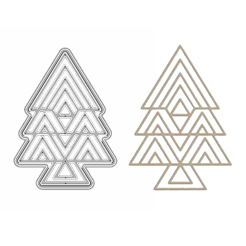 

Metal Cutting Dies For Scrapbooking Paper Making Christmas Tree Embossing Frame Craft Supplies Card Making No Stamps