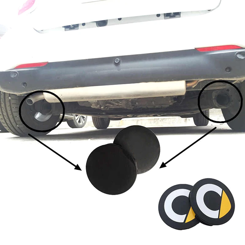 

2PCS Rear Waterproof Anti Rust Tail Pipe Exhaust Tip Cover Protector Cap For Smart 450 451 453 Fortwo Forfour W451 W453
