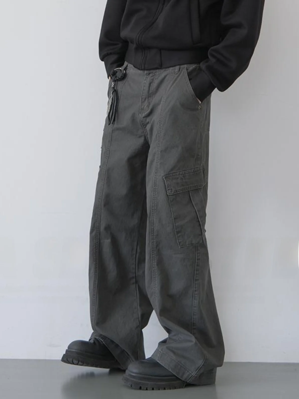 

American Wa Casual Workwear Pants Men's Autumn Winter New Vintage Loose Straight Leg Jeans Youthful Vitali Sle All Seasons