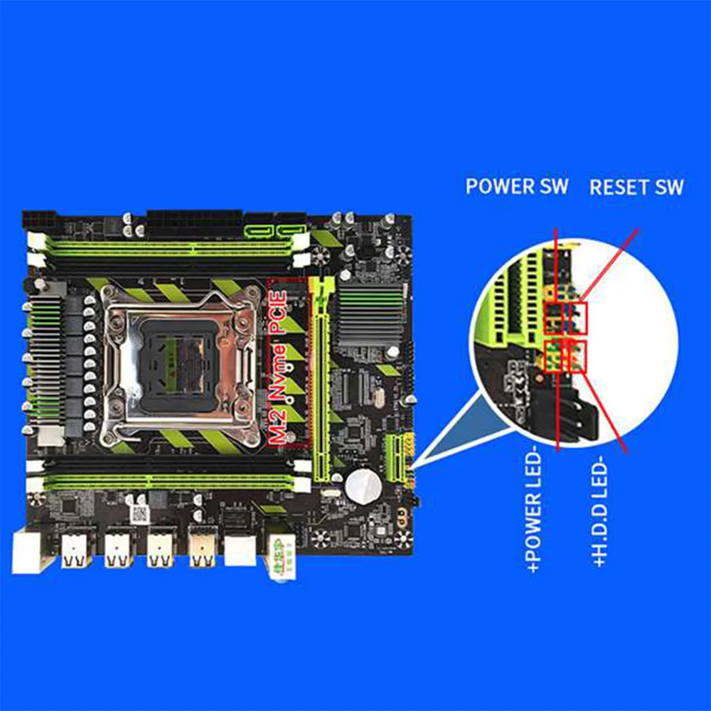 X79 Motherboard Set Xeon E5 2640 CPU E5-2640 with LGA2011 4Pcs X 4GB = 16GB Memory DDR3 RAM PC3 10600R 1333Mhz