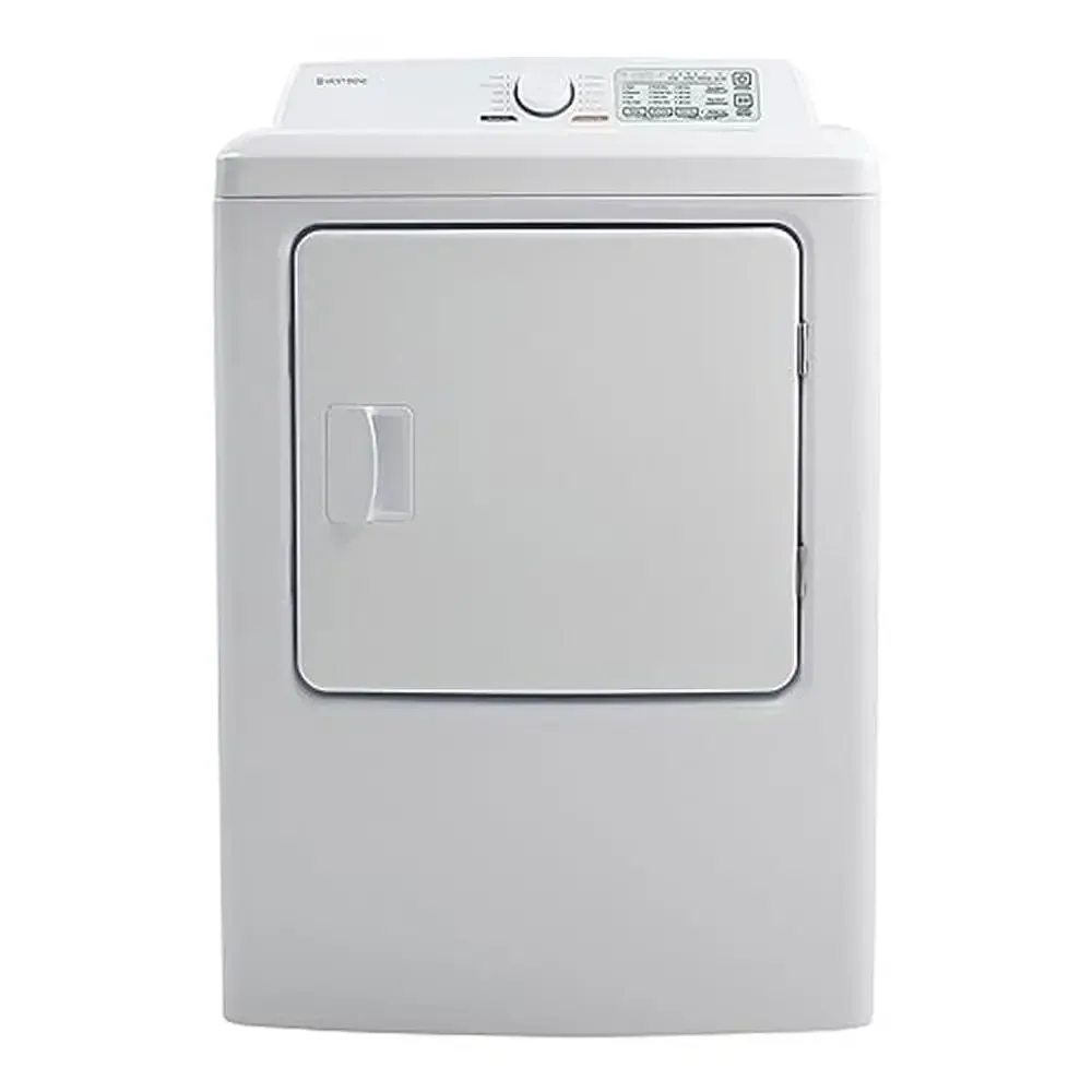 Electric Clothes Dryer 6.7-Cu.Ft White with 10 Auto Cycles and 4 Temp Settings