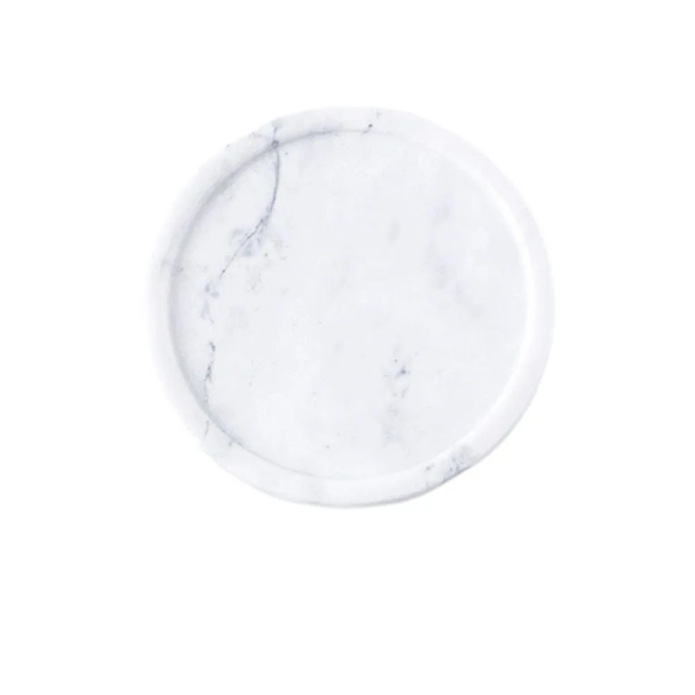 

Natural Marble Ring Jewelry Dish Grayish White Decorative Trinket Tray Wedding Accessories Gift Jewelry Tray Storage