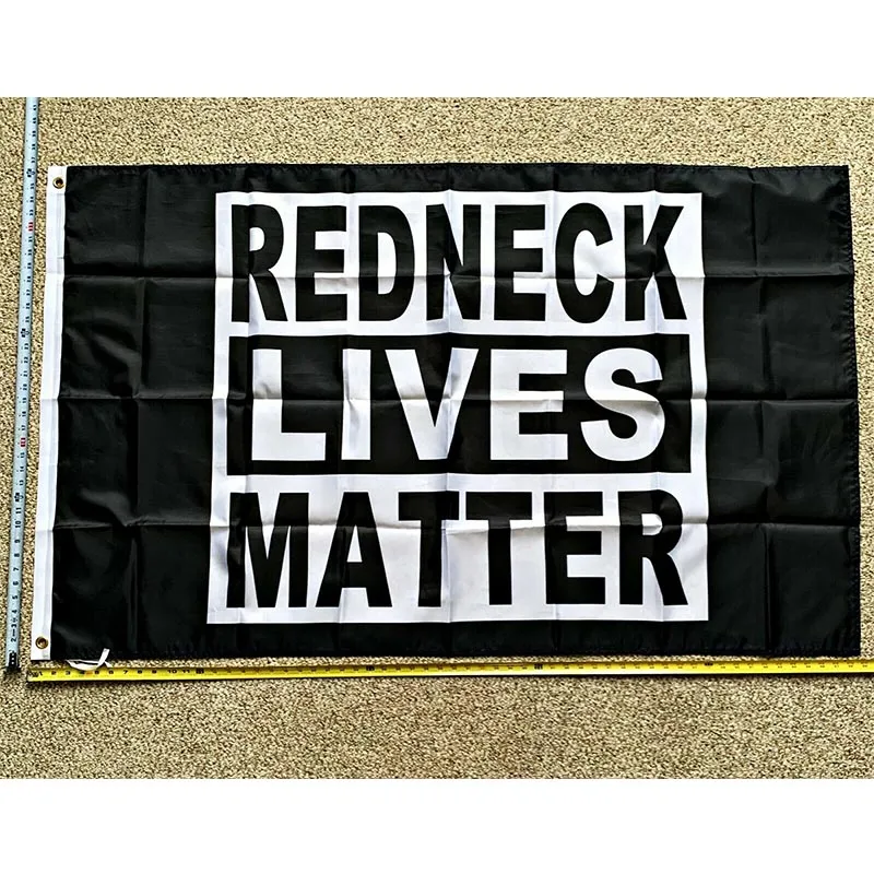 American Flag FREE SHIPPING Redneck Lives Matter Block Trump USA Sign Poster 3x5 yhx0425