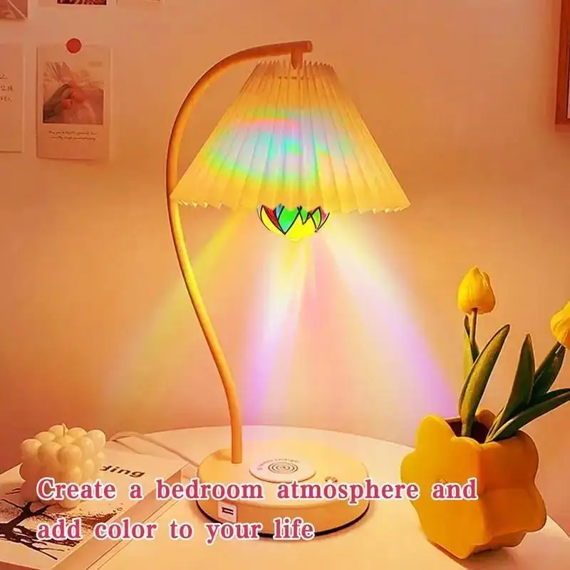 Unique 4W ST64 LED Night Lamp with Stained Glass Craftsmanship, E26 Base for Home Décor