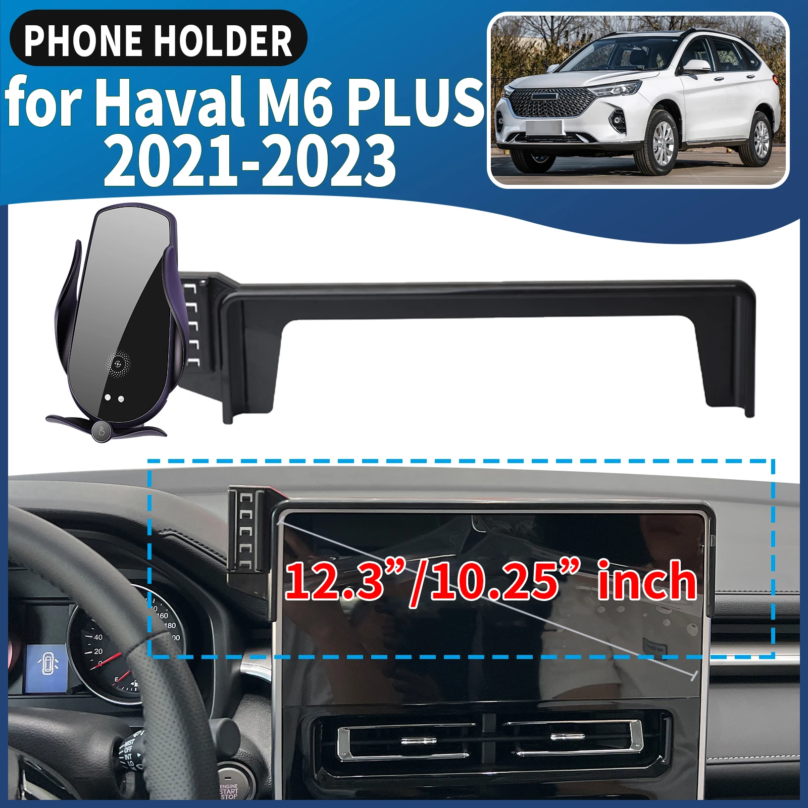 

fit for Haval M6 PLUS 2021 2022 2023 Car Phone Holder Mount Vehicle-Specific GPS Navigation Easy Installation accessoires