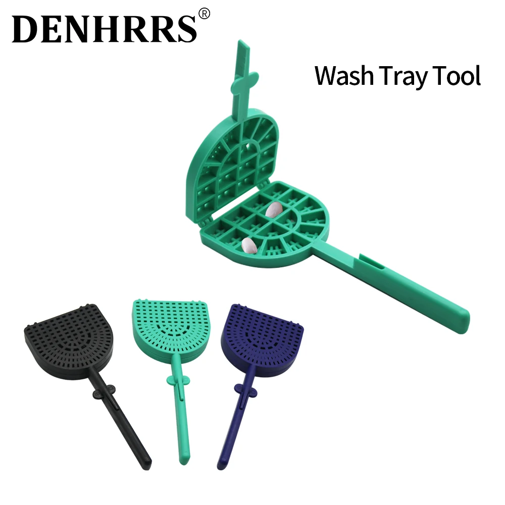 

1Pc Colored Dental Tooth Washing Racket for Porcelain Teeth Cleaning Polishing Plate Veneers Materials Dentistry Wash Tray Tool