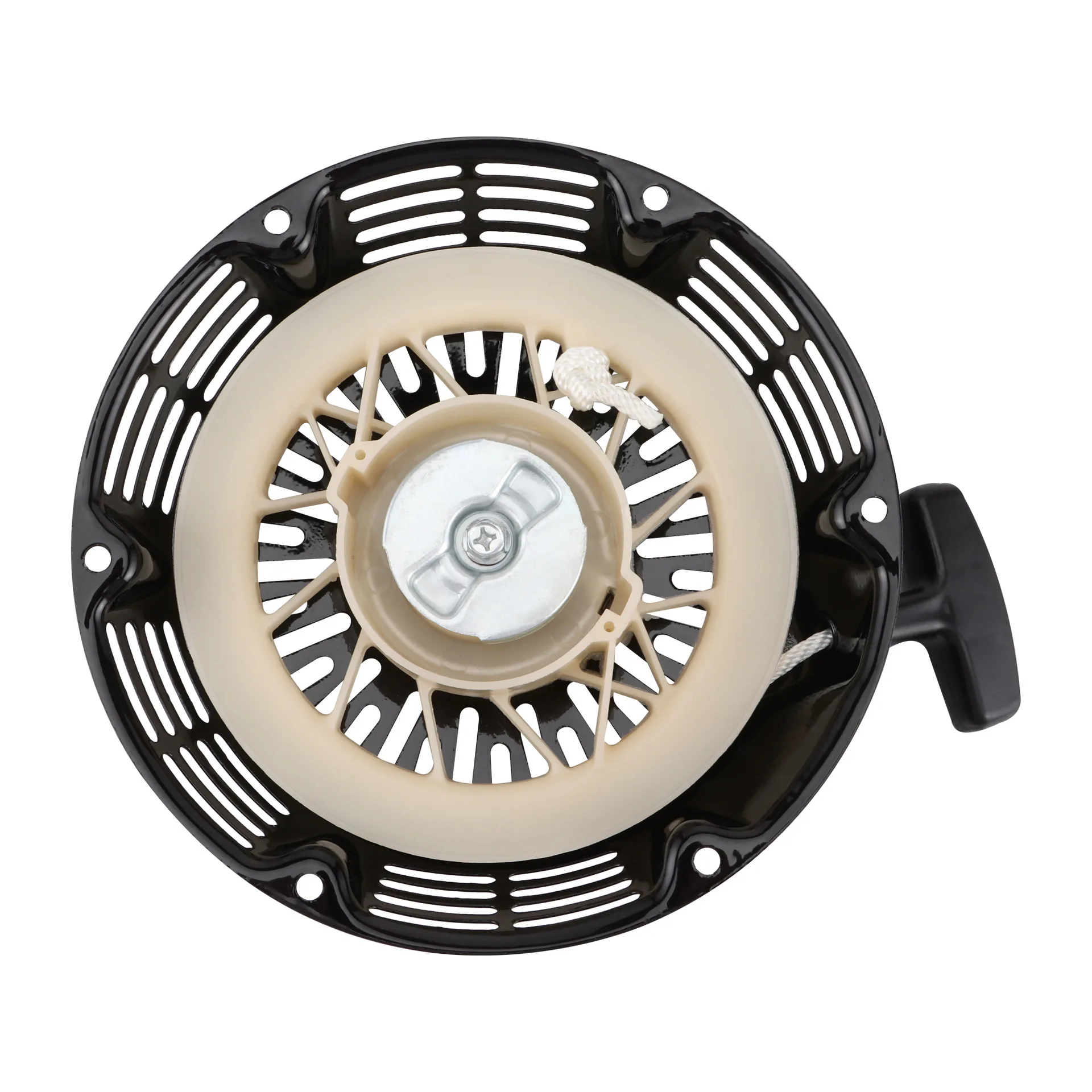 For Honda GX340 GX390 11HP 13HP Cord Rope Handle tarter Black Pull Plate Rewind Pull Recoil Starter