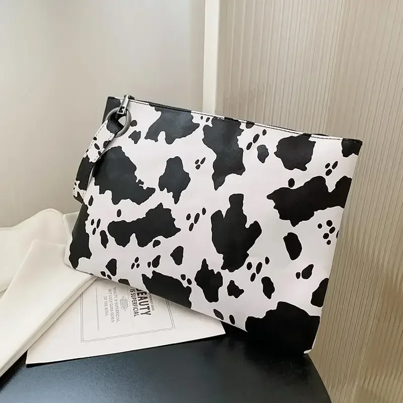 New Fashion Women's Leopard Clutch Bag Street Trend Envelope Bag Casual Handbag
