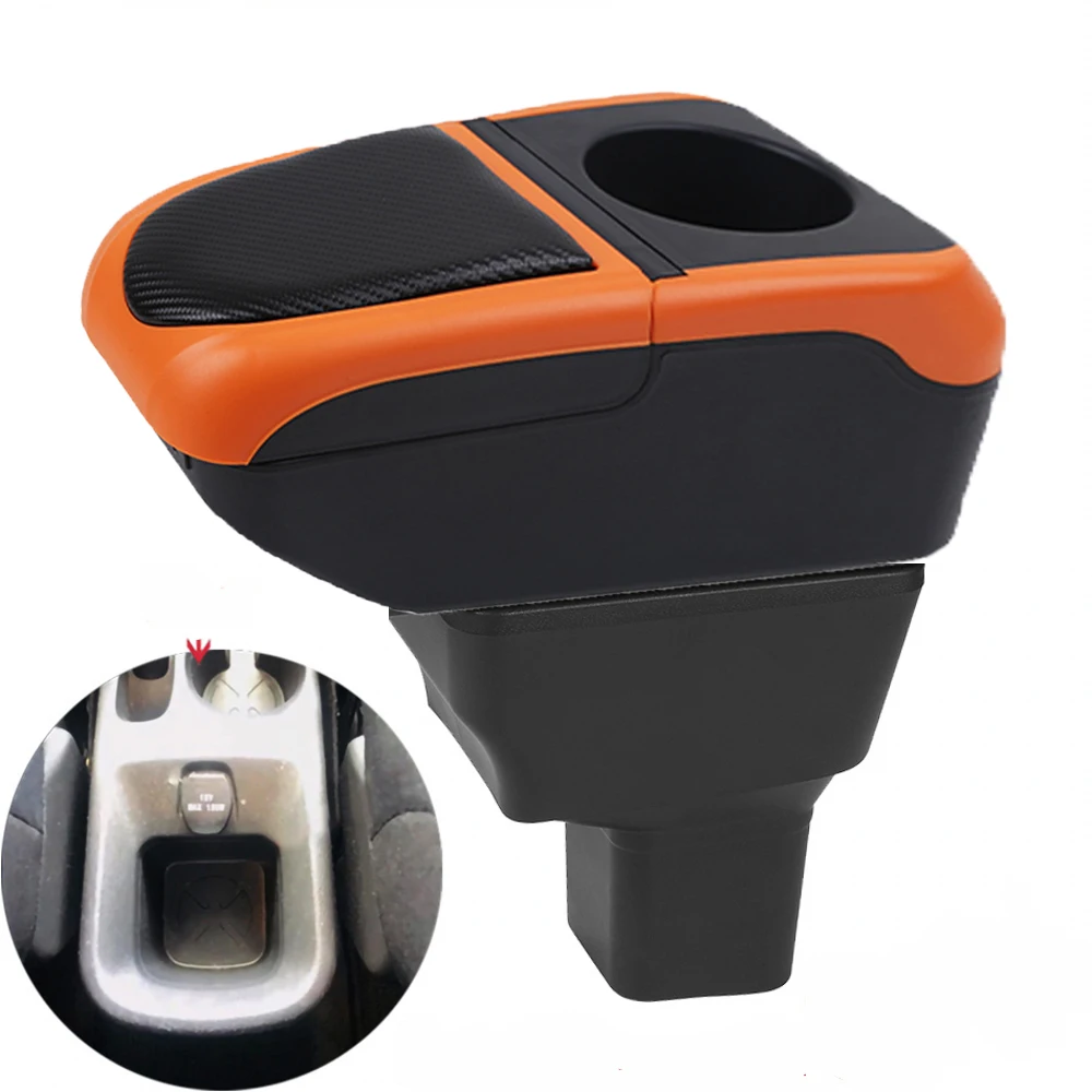 

For Car Nissan Kicks Armrest Box Arm Elbow Rest Center Console Storage Case with Cup Holder USB Port