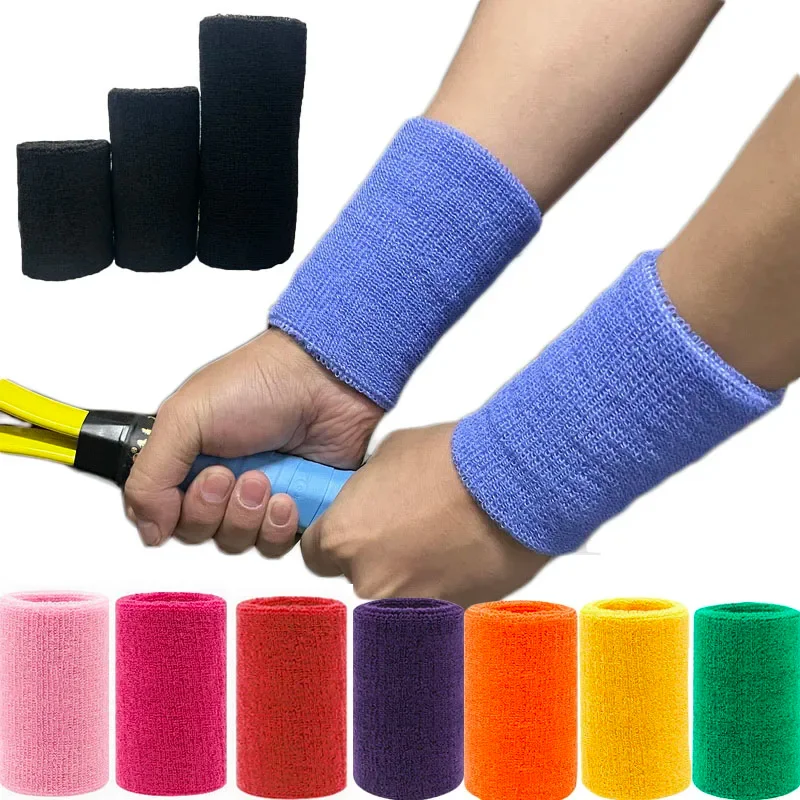 8×10cm Towel Sports Wristbands Tennis Sweat Bands Wrist Guard For Basketball Volleyball Padel Fitness Sweatbands Wrist Wrap Cuf