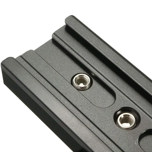 Imagen 2 del producto Soporte de lente de cámara, Clip adaptador de abrazadera larga de liberación rápida para Arca Swiss, cabeza de trípode, monopié (QR), placa de liberación rápida