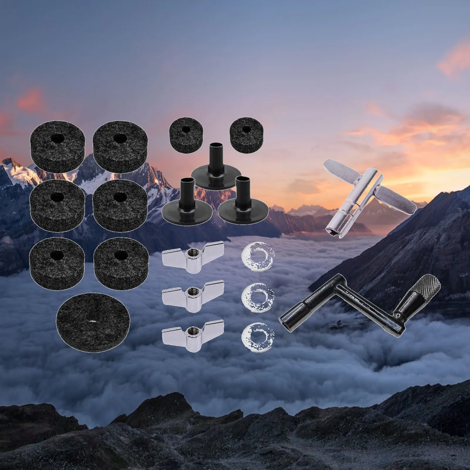 Drum Pads Replacement Accessory Cymbal Stand Wing Nuts Set for Drums Accessories Floor Damping