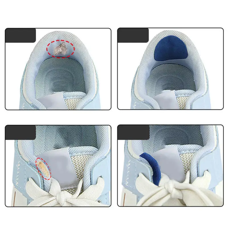 6pcs Replacement Self-Adhesive Shoe Repair Patch Universal Durable Heel Hole Pads Microfiber Leather Sneaker Repair Pads