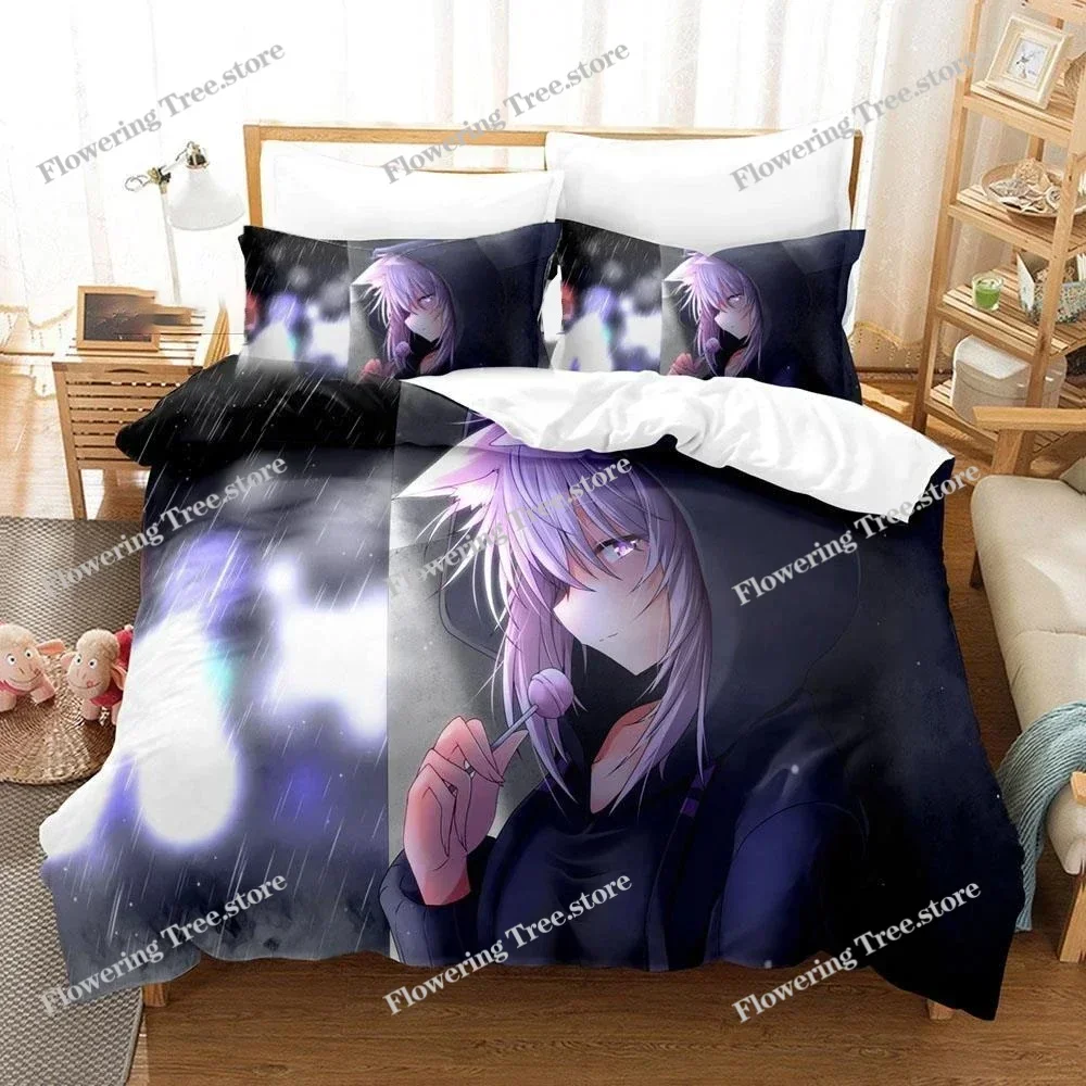

Nekomata Okayu Bedding Set Boys Girls Twin Queen Size Duvet Cover Pillowcase Bed Kids Adult Fashion Home Textileextile
