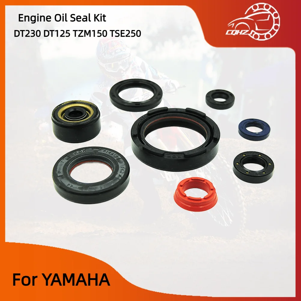 

CQHZJ Motorcycle Engine Oil Seal Control Valve Clutch Arm Crankshaft Gear Shaft Seal Kit For YAMAHA DT230 DT125 TZM150 TSE250