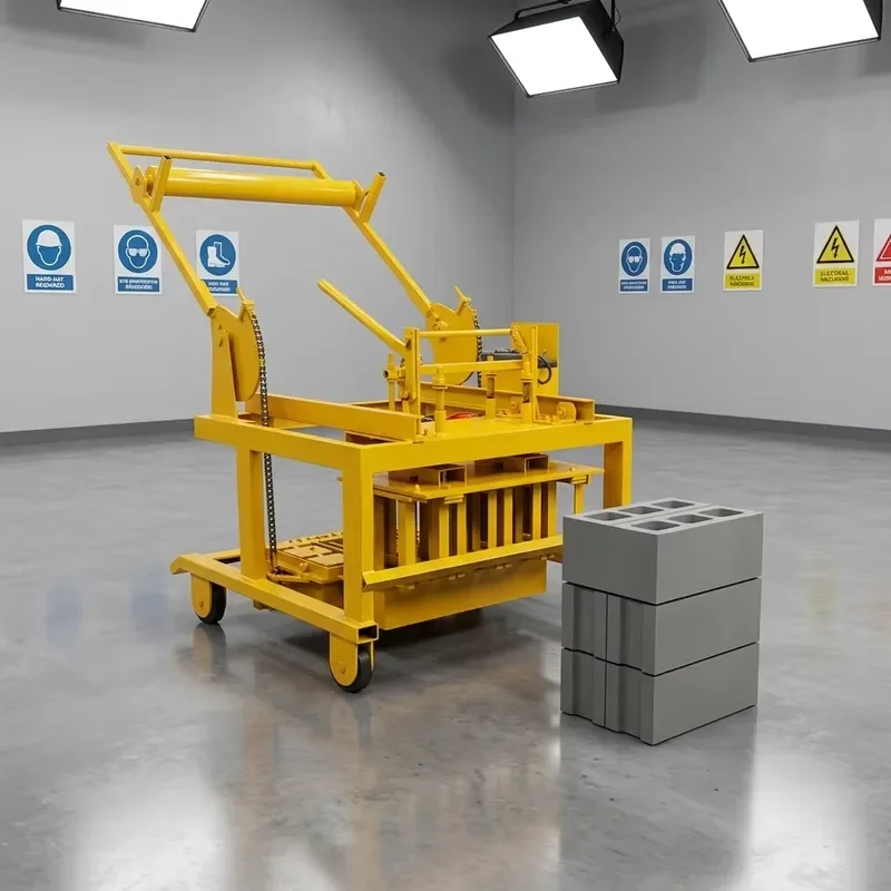 QMY4-45 Quality Laying Block Making Machine Mobile Cement Hollow Brick Machine Competitive Price