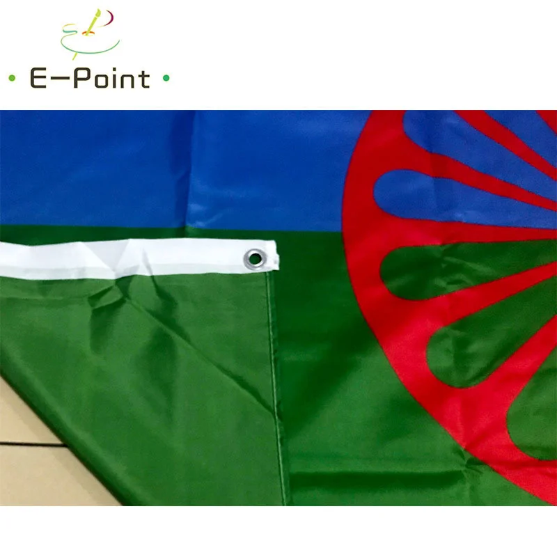 Flag of the Romani People 90*150cm ( 3*5ft ) Size Christmas Decorations for Home Flag Banner Gifts