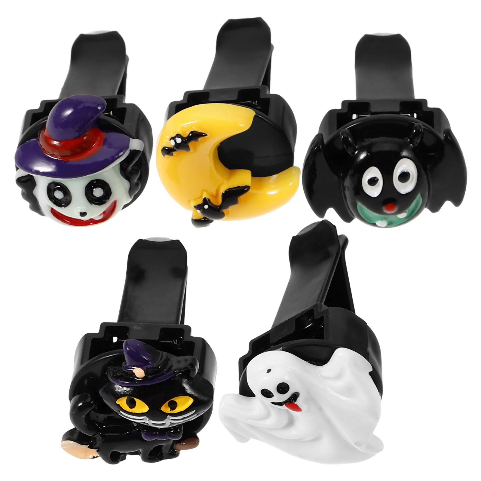 

6pcs Halloween Air Freshener Vent Outlet Freshener Clip Car Perfume Vent Clip Decoration Fragrance Clips Car Accessories